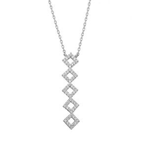 Sloan Diamond Stacked Necklace